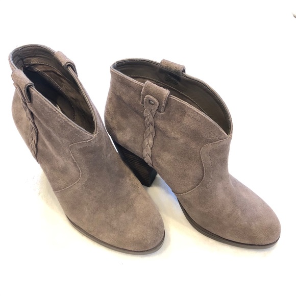 Vince Camuto Suede Cowboy Ankle Bootie - Picture 2 of 8